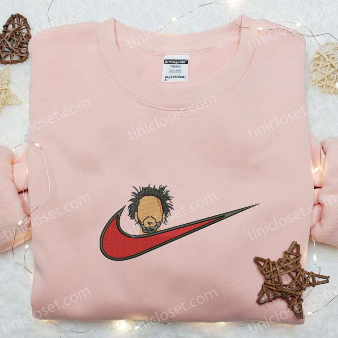 J Cole x Nike Swoosh Embroidered Shirt – Celebrity & Nike Inspired Design