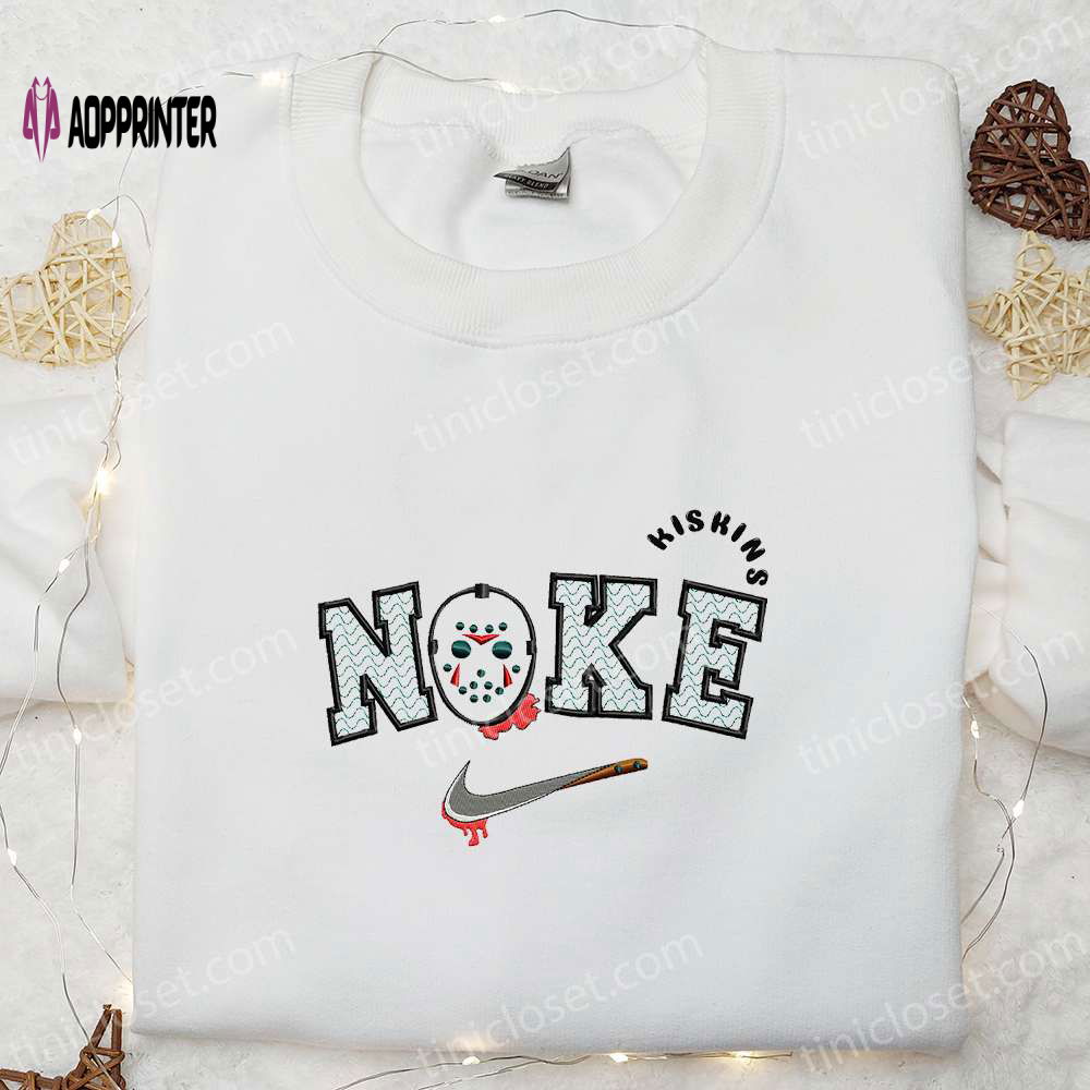 Jason Voorhees x Nike Embroidered Hoodie & Shirt: Best Halloween Gift Ideas Jason Voorhees x Nike Embroidered Hoodie & Shirt: Best Halloween Gift Ideas