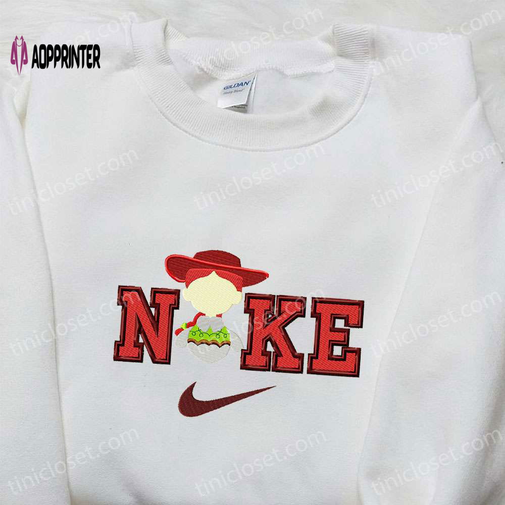 Jessi x Nike Cartoon Embroidered Tshirt – Toy Story Inspired Nike Shirt Jessi x Nike Cartoon Embroidered Tshirt – Toy Story Inspired Nike Shirt