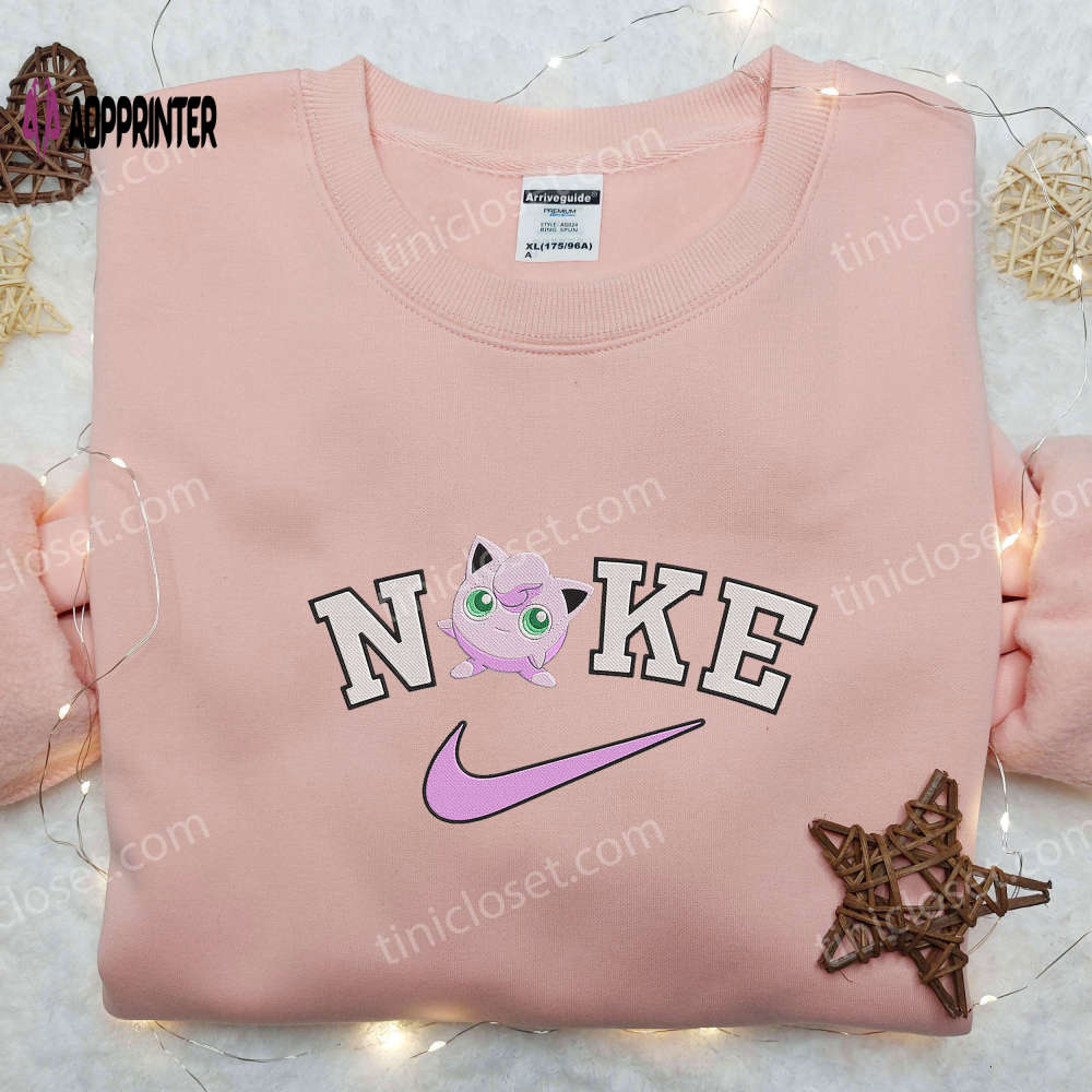 Jigglypuff Nike Embroidered Shirt & Pokemon Sweatshirt – Customized Nike Apparel Jigglypuff Nike Embroidered Shirt & Pokemon Sweatshirt – Customized Nike Apparel