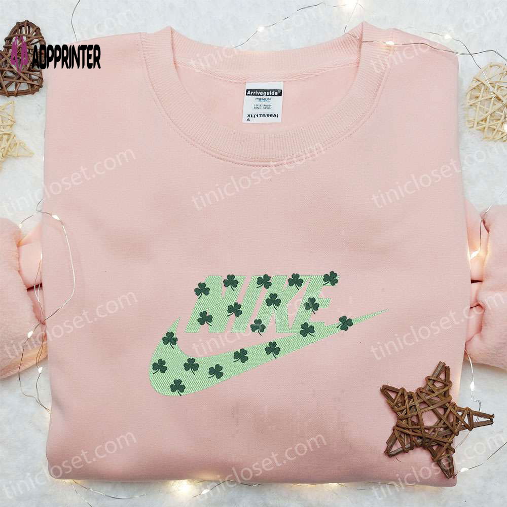 Leaves x Nike Embroidered Hoodie – Patrick s Day Sweatshirt Custom Design Leaves x Nike Embroidered Hoodie – Patrick s Day Sweatshirt Custom Design