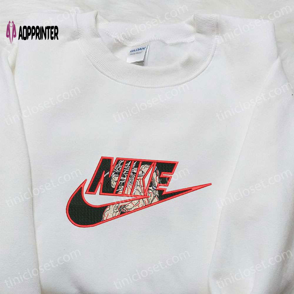Lu Bu x Nike Anime Hoodie Record of Ragnarok & Inspired Embroidered Shirts Lu Bu x Nike Anime Hoodie Record of Ragnarok & Inspired Embroidered Shirts