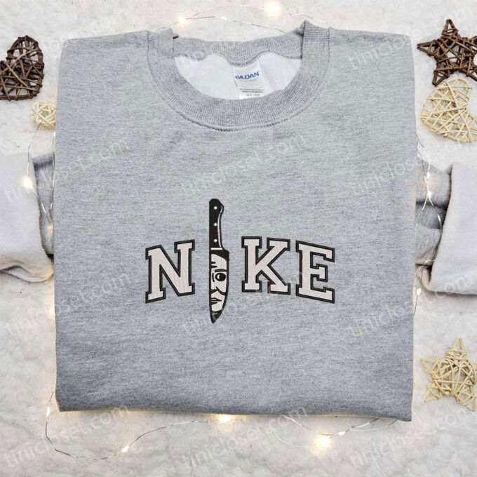 Michael Mayer Knife x Nike Embroidered Tshirt: Best Nike Inspired Halloween Gift