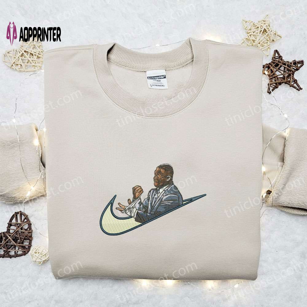 Mike Tyson x Nike Embroidered Shirt Hoodie and T-Shirt – Celebrity Sports Apparel Mike Tyson x Nike Embroidered Shirt Hoodie and T-Shirt – Celebrity Sports Apparel