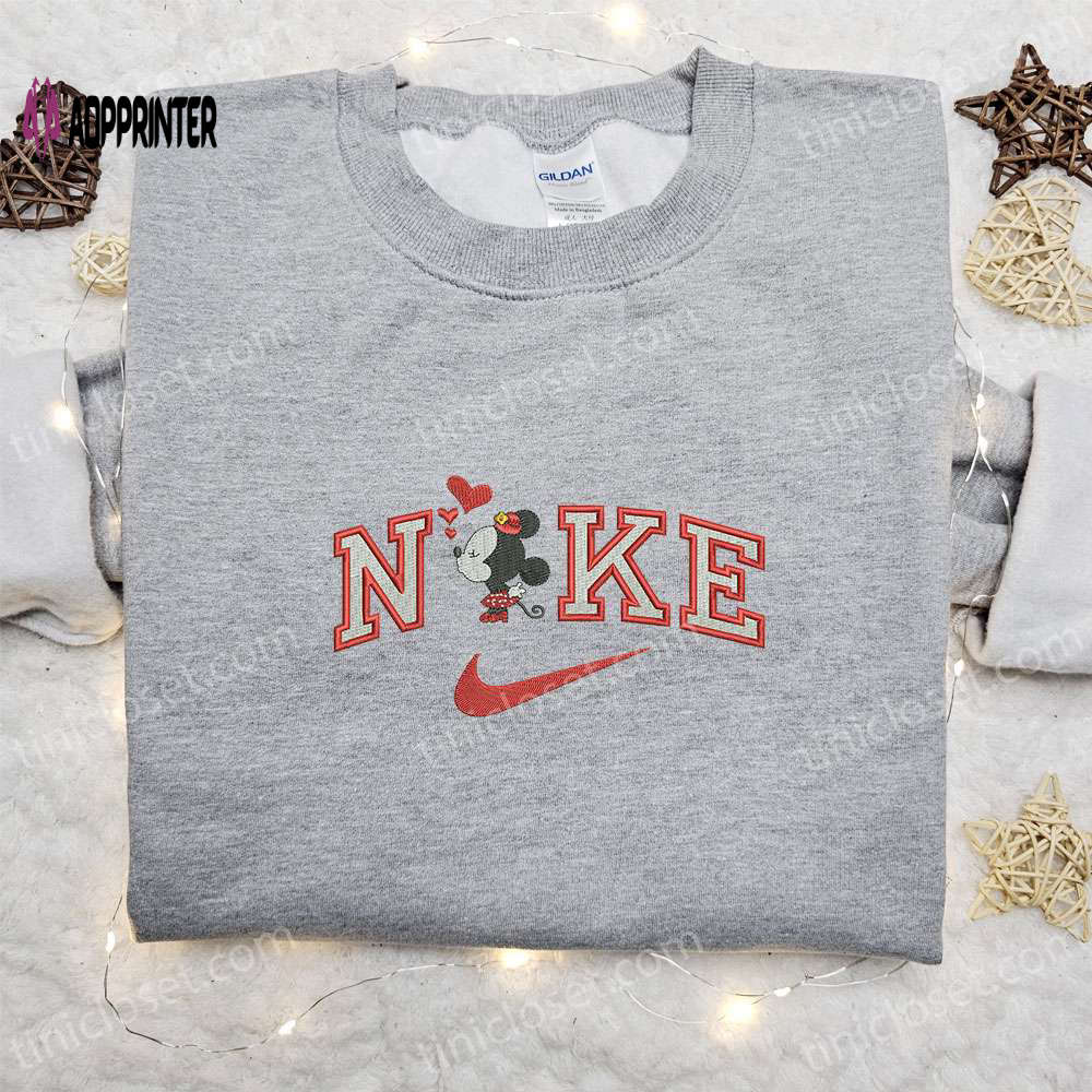 Minnie Mouse Love x Nike Embroidered Tshirt: Best Valentine s Day Gift – Nike Inspired Shirt Minnie Mouse Love x Nike Embroidered Tshirt: Best Valentine s Day Gift – Nike Inspired Shirt