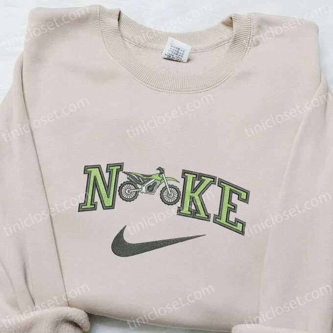 Motocross x Nike Embroidered Tshirt – Nike Inspired Shirt Perfect Family Gift