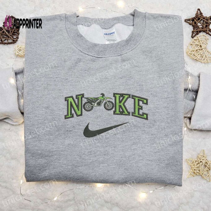 Motocross x Nike Embroidered Tshirt – Nike Inspired Shirt Perfect Family Gift