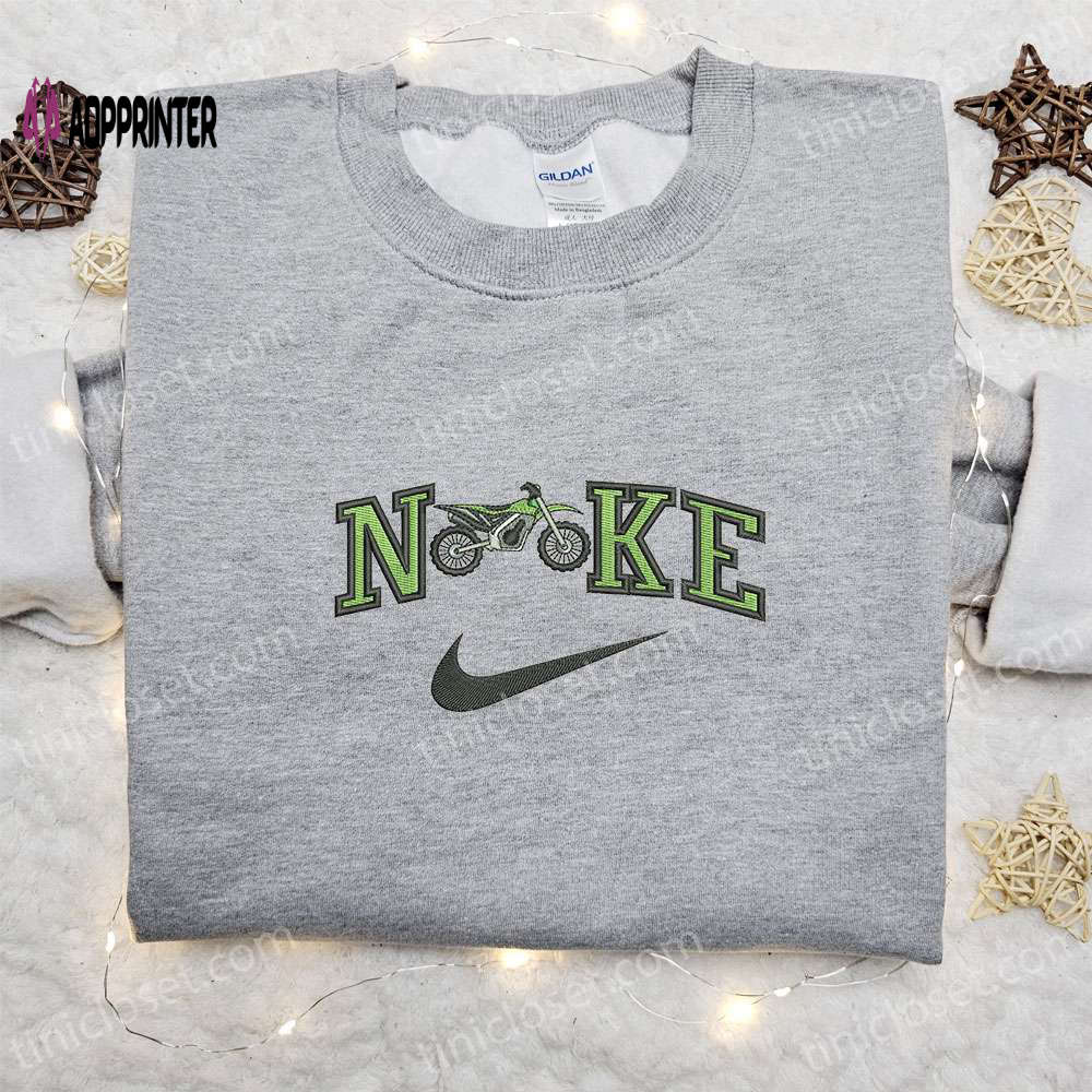 Motocross x Nike Embroidered Tshirt – Nike Inspired Shirt Perfect Family Gift Motocross x Nike Embroidered Tshirt – Nike Inspired Shirt Perfect Family Gift