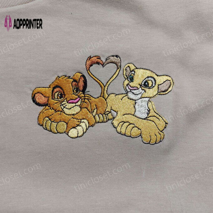 Nala Simba Embroidered Shirt – Lion King & Disney Anniversary Shirts