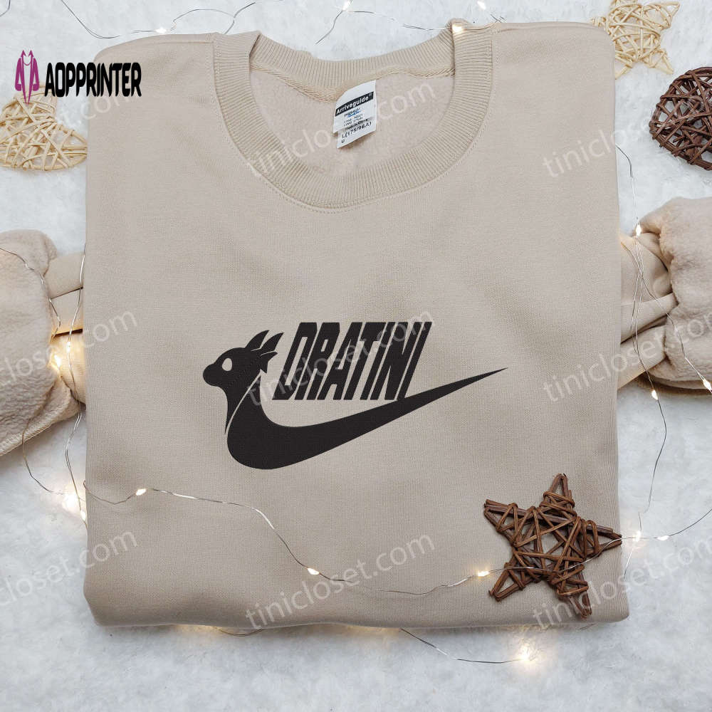 Stylish Nike Dratini Pokemon Embroidered Shirt Hoodie & Sweatshirt: Customizable and Trendy! Stylish Nike Dratini Pokemon Embroidered Shirt Hoodie & Sweatshirt: Customizable and Trendy!