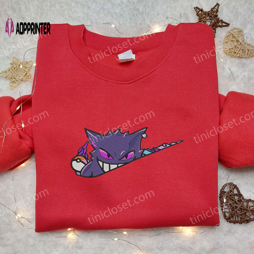 Nike Gengar Embroidered Sweatshirt – Pokemon Hoodie Best Anime Fan Gift Nike Gengar Embroidered Sweatshirt – Pokemon Hoodie Best Anime Fan Gift