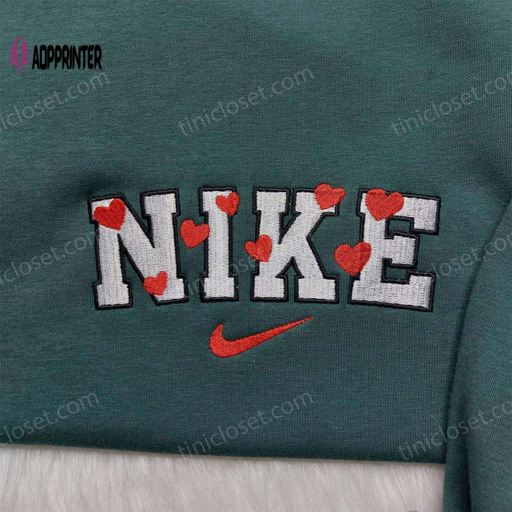 Custom Nike Love Heart Embroidered Shirt – The Perfect Valentine s Day Gift Custom Nike Love Heart Embroidered Shirt – The Perfect Valentine s Day Gift
