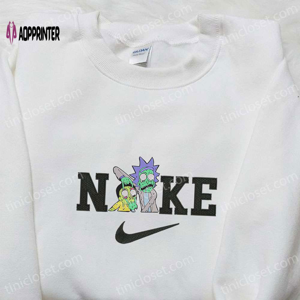 Nike Rick and Morty Halloween Embroidered Shirt – Cartoon Inspired Halloween Shirt Nike Rick and Morty Halloween Embroidered Shirt – Cartoon Inspired Halloween Shirt