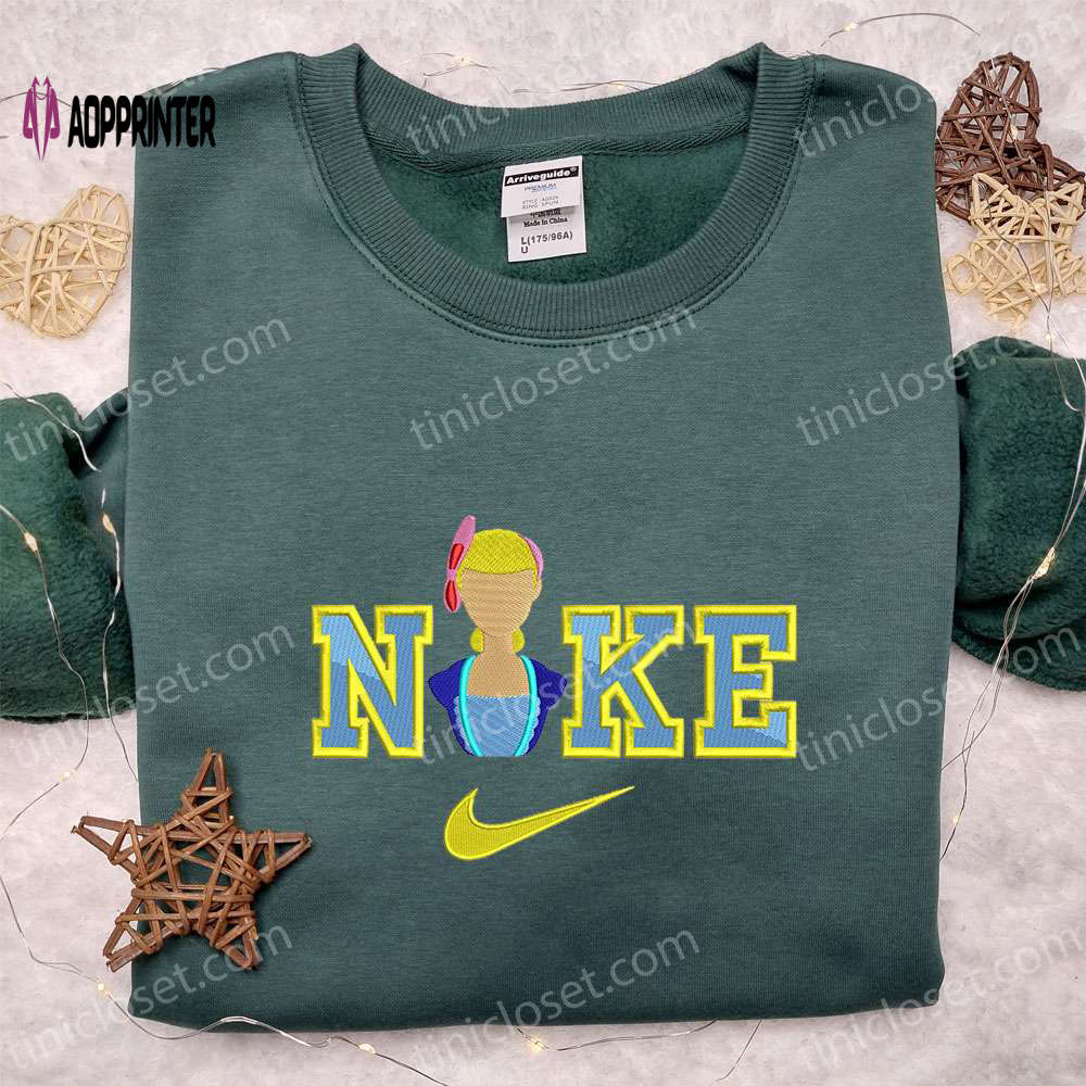Nike x Bo Peep Embroidered T-shirt Toy Story Disney Shirt Nike Inspired Hoodie Nike x Bo Peep Embroidered T-shirt Toy Story Disney Shirt Nike Inspired Hoodie