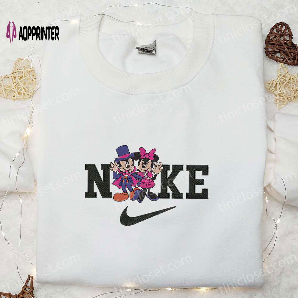 Spooky Style: Nike x Halloween Mickey Minnie Embroidered Shirt Cute Sweatshirt & Custom Hoodie Spooky Style: Nike x Halloween Mickey Minnie Embroidered Shirt Cute Sweatshirt & Custom Hoodie