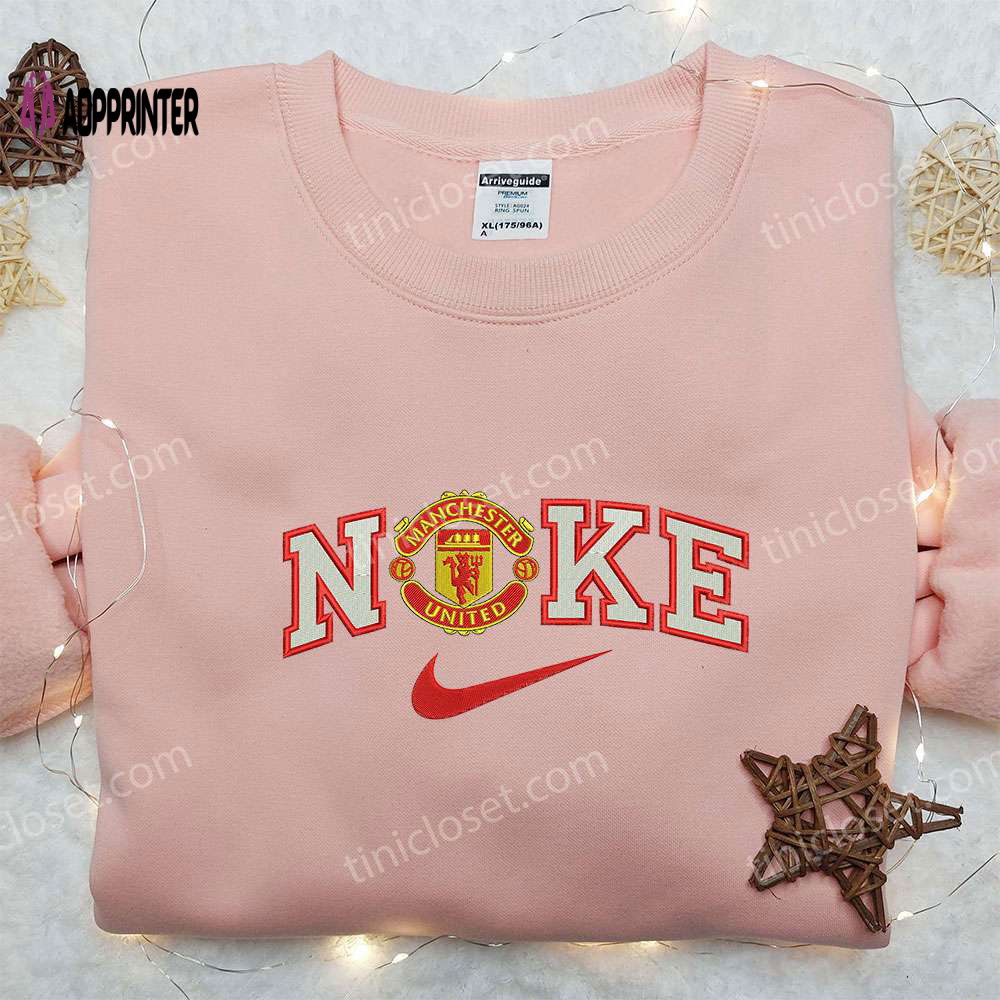 Nike x Manchester United Embroidered Sweatshirt: Best Sports Fan Gift Nike Inspired Hoodie Nike x Manchester United Embroidered Sweatshirt: Best Sports Fan Gift Nike Inspired Hoodie