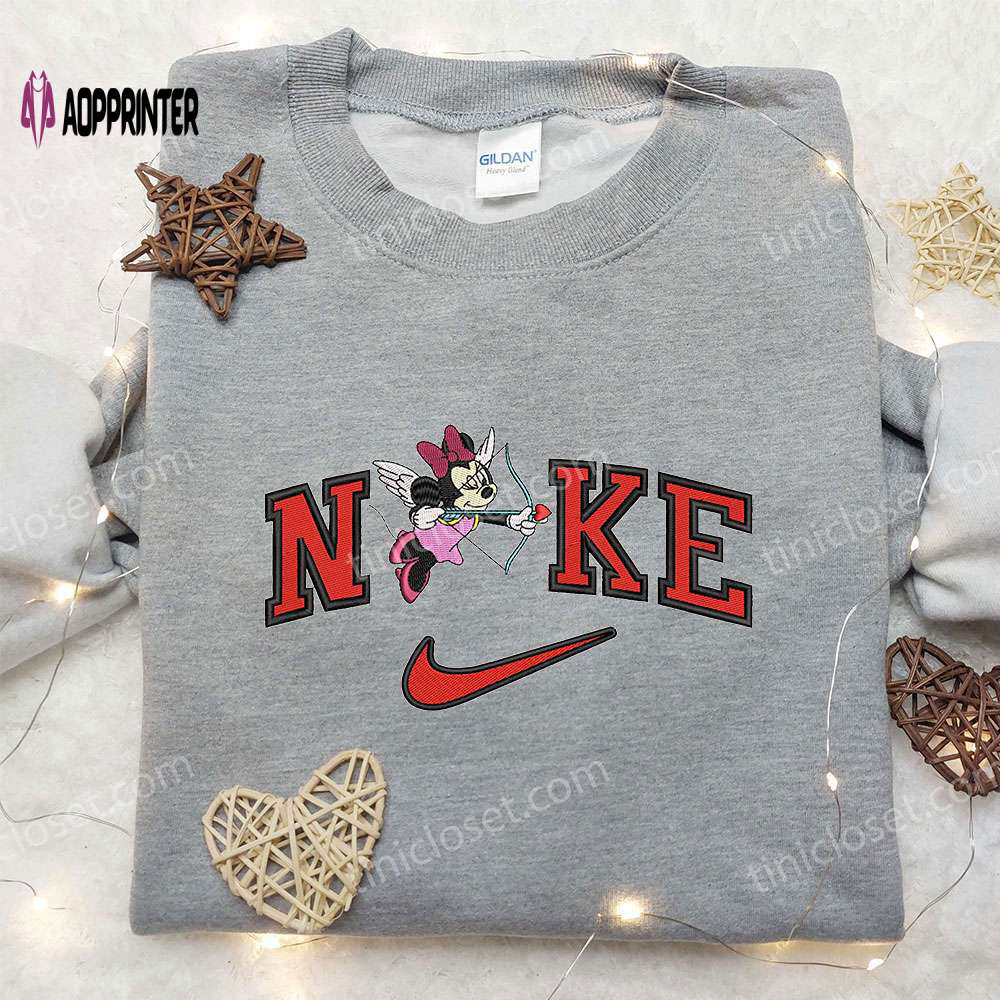 Nike x Minnie Cupid Embroidered Shirt – Walt Disney Custom Design Nike x Minnie Cupid Embroidered Shirt – Walt Disney Custom Design