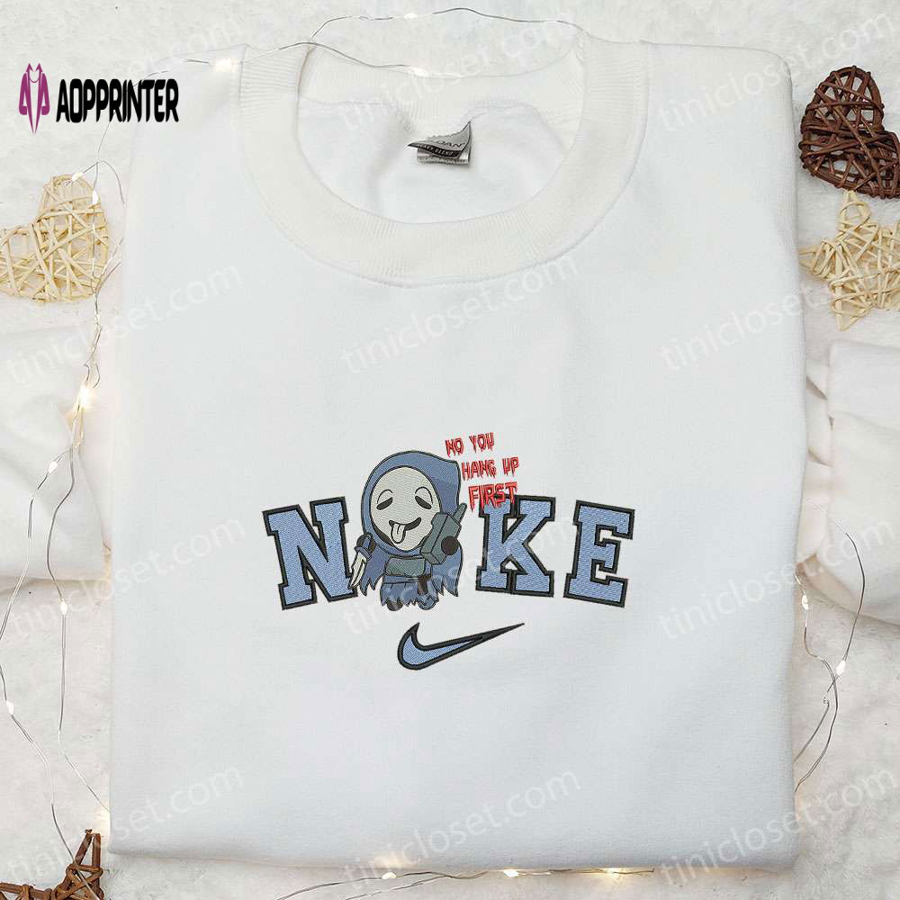Nike x No You Hang Up First Ghost Embroidered Shirt – Spooky & Inspired Design Nike x No You Hang Up First Ghost Embroidered Shirt – Spooky & Inspired Design