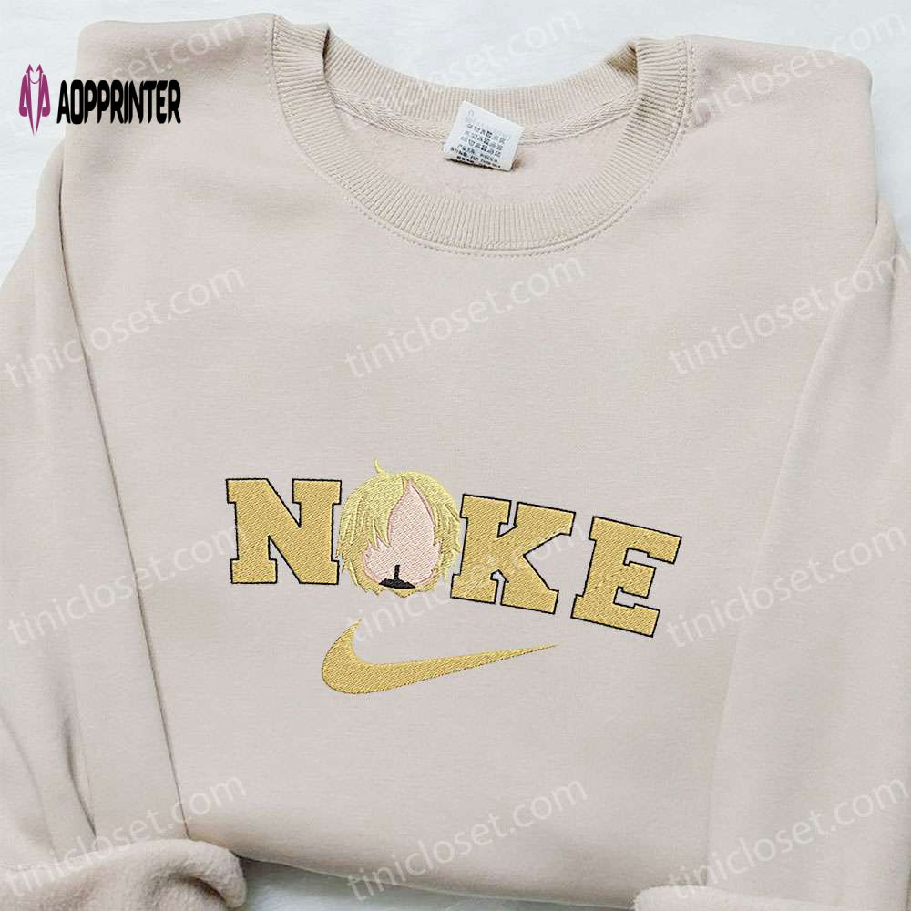 Nike x Sanji Anime Embroidered Shirt: One Piece T-shirt for Family – Best Gift Ideas Nike x Sanji Anime Embroidered Shirt: One Piece T-shirt for Family – Best Gift Ideas