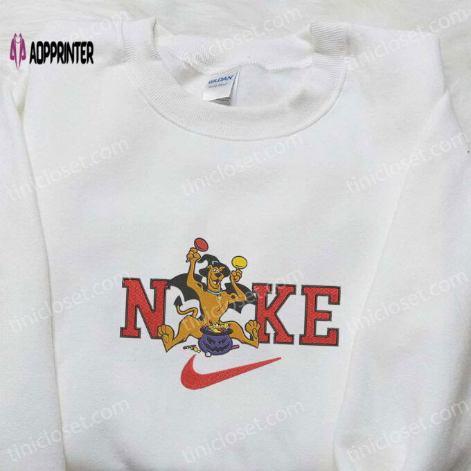 Nike x Scooby Doo Witch Embroidered Shirt: Best Halloween Gift Idea with Nike Inspiration