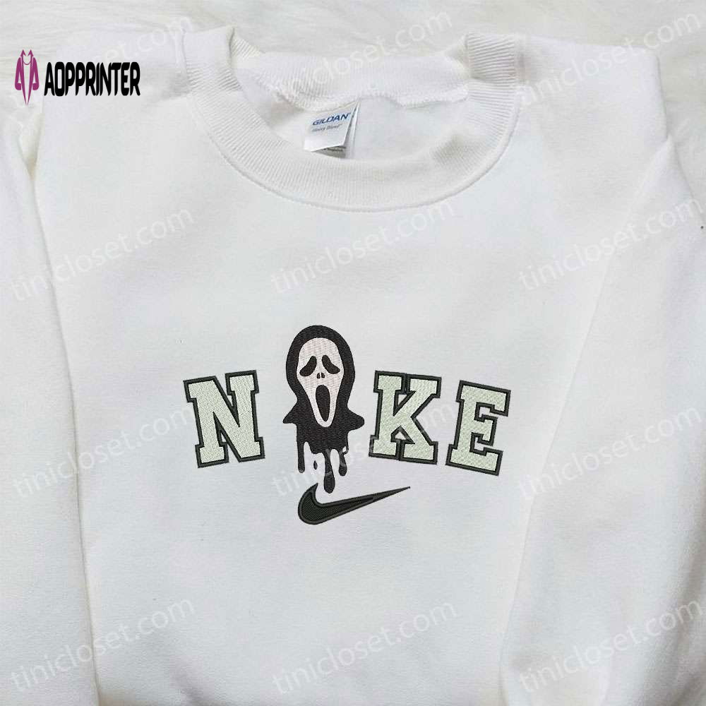 Nike x Scream Ghost Embroidered Shirt: Perfect Halloween Gift! Nike x Scream Ghost Embroidered Shirt: Perfect Halloween Gift!
