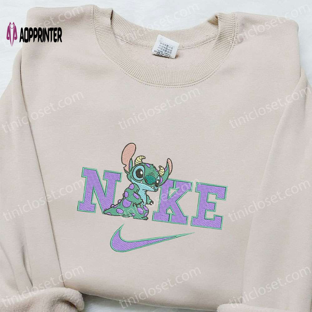 Nike x Stitch Dinosaur Cartoon Embroidered Sweatshirt: Disney Characters Hoodie Best Birthday Gift Ideas Nike x Stitch Dinosaur Cartoon Embroidered Sweatshirt: Disney Characters Hoodie Best Birthday Gift Ideas