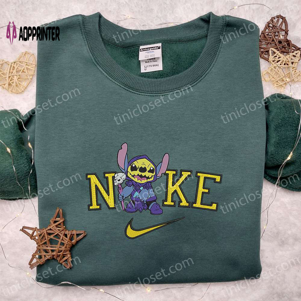 Cute Halloween Witch Embroidered Shirt Nike x Stitch Custom Design – Perfect Halloween Nike Shirt Cute Halloween Witch Embroidered Shirt Nike x Stitch Custom Design – Perfect Halloween Nike Shirt