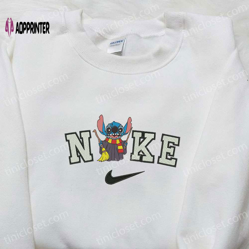 Nike x Stitch Harry Potter Embroidered Sweatshirt Halloween Disney Hoodie Custom Nike T-shirt Nike x Stitch Harry Potter Embroidered Sweatshirt Halloween Disney Hoodie Custom Nike T-shirt