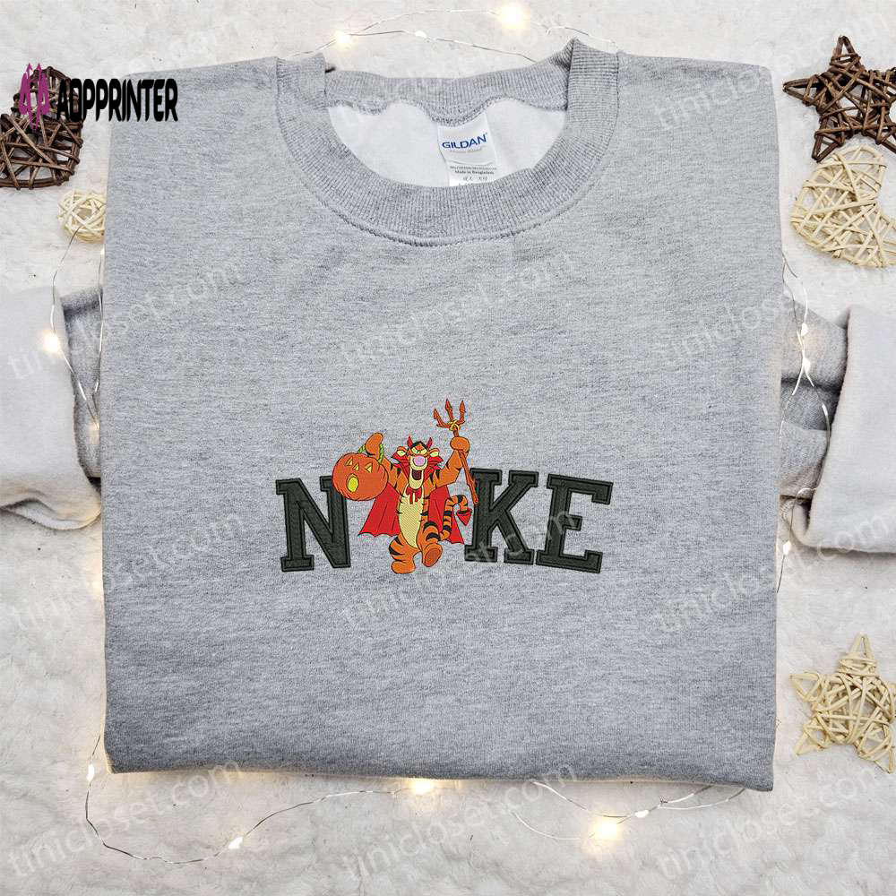 Nike x Tigger Halloween Pumpkin Shirt & Disney Hoodie: Spooktacular Embroidered Collection Nike x Tigger Halloween Pumpkin Shirt & Disney Hoodie: Spooktacular Embroidered Collection