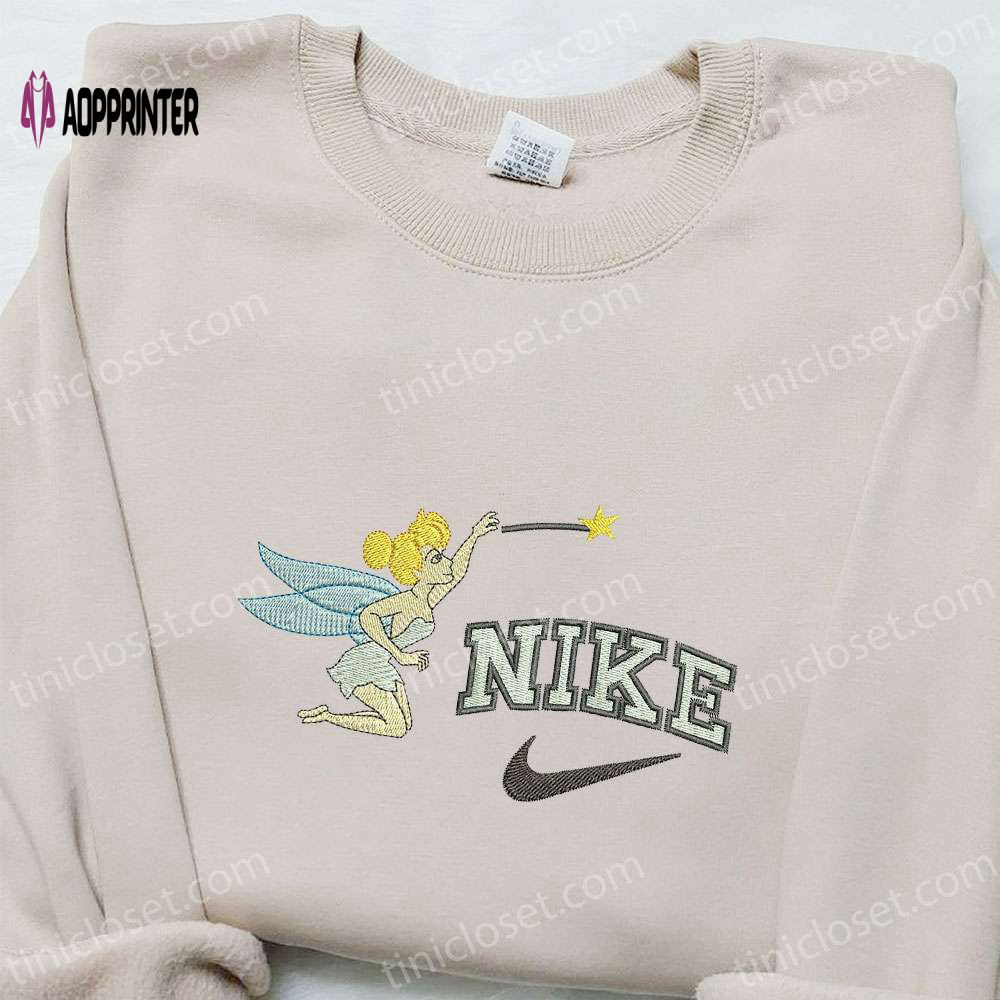 Nike x Tinkerbell Cartoon Embroidered Sweatshirt: Disney Characters Hoodie Perfect Birthday Gift! Nike x Tinkerbell Cartoon Embroidered Sweatshirt: Disney Characters Hoodie Perfect Birthday Gift!