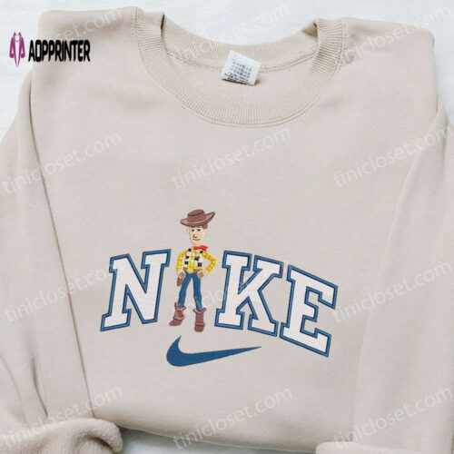 Disney Characters Embroidered Sweatshirt & T-shirt: Nike x Woody Cartoon - Best Family Gift Ideas