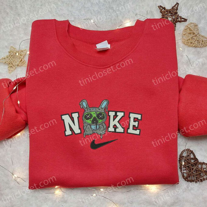 Nike x Zombie Stitch Embroidered Sweatshirt: Disney Halloween Hoodie & Inspired Shirt
