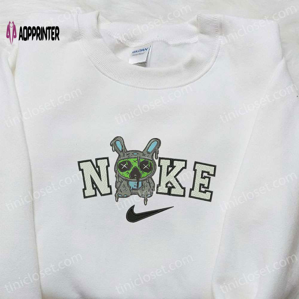 Nike x Zombie Stitch Embroidered Sweatshirt Disney Halloween Hoodie Inspired Shirt Nike x Zombie Stitch Embroidered Sweatshirt Disney Halloween Hoodie Inspired Shirt