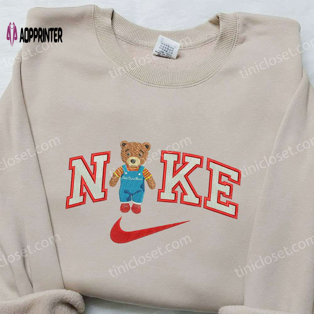Nike Embroidered Petit Ours Brun Sweatshirt – Animal Shirt for Best Birthday Gifts Nike Embroidered Petit Ours Brun Sweatshirt – Animal Shirt for Best Birthday Gifts
