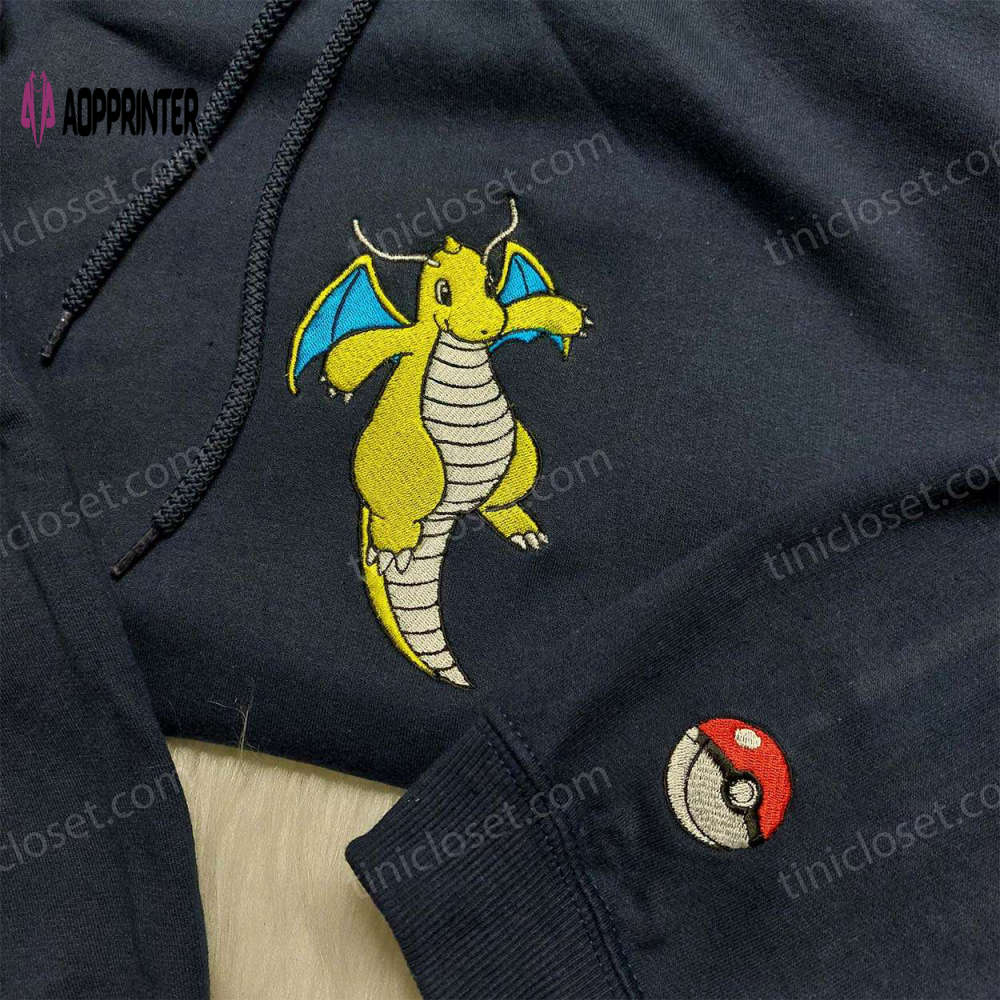 Pokemon Dragonite Embroidered Hoodie Sweatshirt & Anime Shirt – Stylish and Authentic Merchandise Pokemon Dragonite Embroidered Hoodie Sweatshirt & Anime Shirt – Stylish and Authentic Merchandise