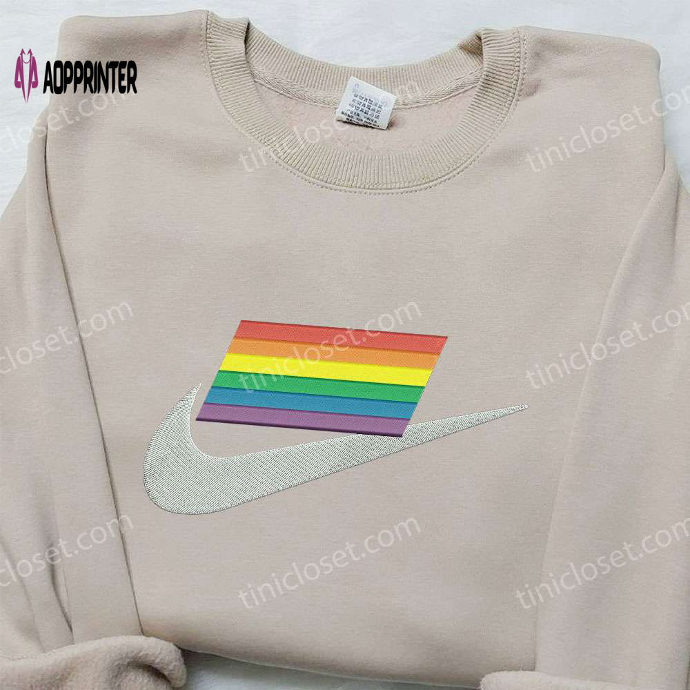 Rainbow x Nike Embroidered Shirt: Best Nike Inspired Birthday Gift Ideas Rainbow x Nike Embroidered Shirt: Best Nike Inspired Birthday Gift Ideas