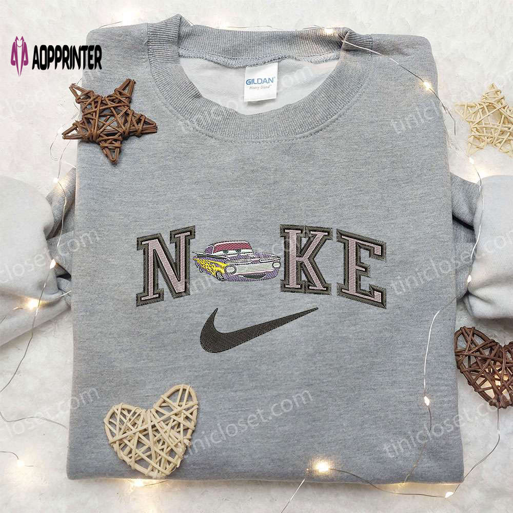 Exclusive Ramone x Nike & Disney Pixar Cars Embroidered Shirt – Iconic Nike-inspired Design Exclusive Ramone x Nike & Disney Pixar Cars Embroidered Shirt – Iconic Nike-inspired Design