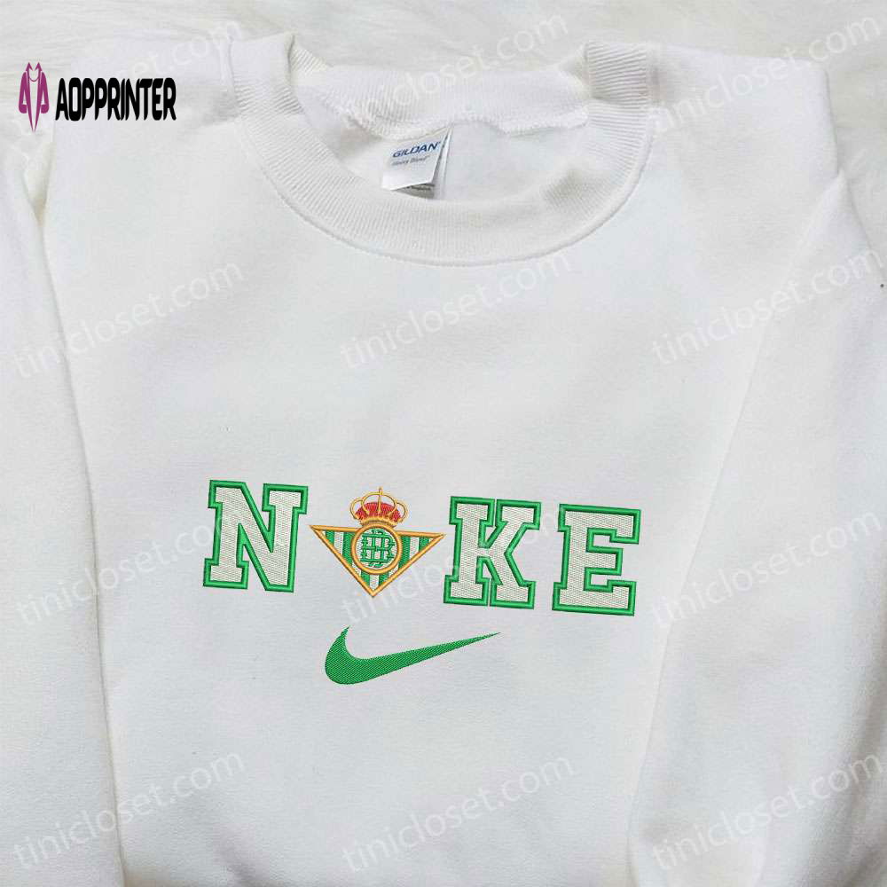 Real Betis Balompie x Nike Sport Embroidered Sweatshirt: Football Inspired Shirt Real Betis Balompie x Nike Sport Embroidered Sweatshirt: Football Inspired Shirt