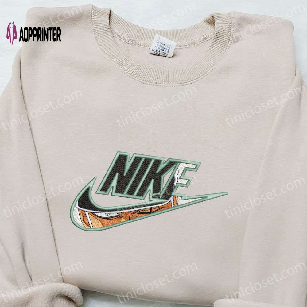 Roronoa Zoro x Nike Anime Embroidered Sweatshirt: Best One Piece Gift for Family – Birthday Ideas Roronoa Zoro x Nike Anime Embroidered Sweatshirt: Best One Piece Gift for Family – Birthday Ideas