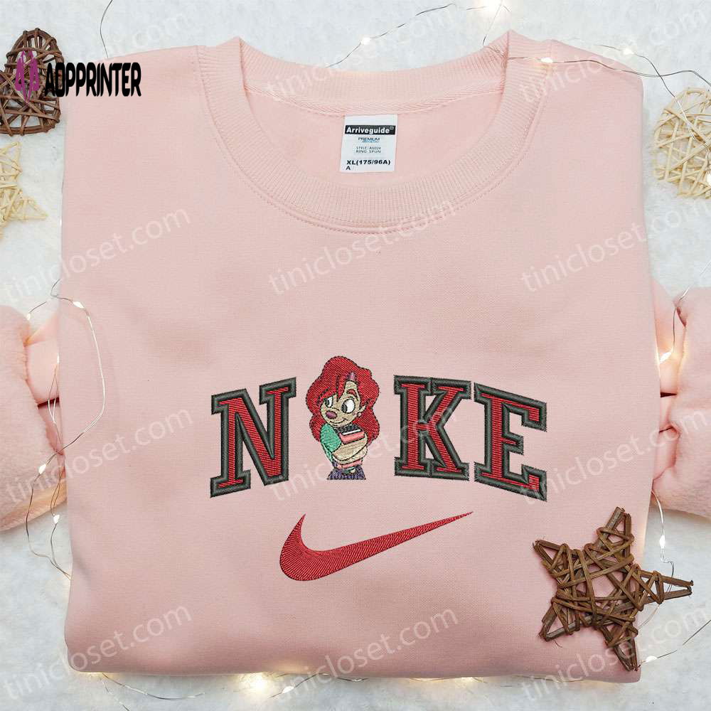 Roxanne x Nike Cartoon Embroidered Shirt Disney Characters Sweatshirt Nike Inspired Hoodie Roxanne x Nike Cartoon Embroidered Shirt Disney Characters Sweatshirt Nike Inspired Hoodie