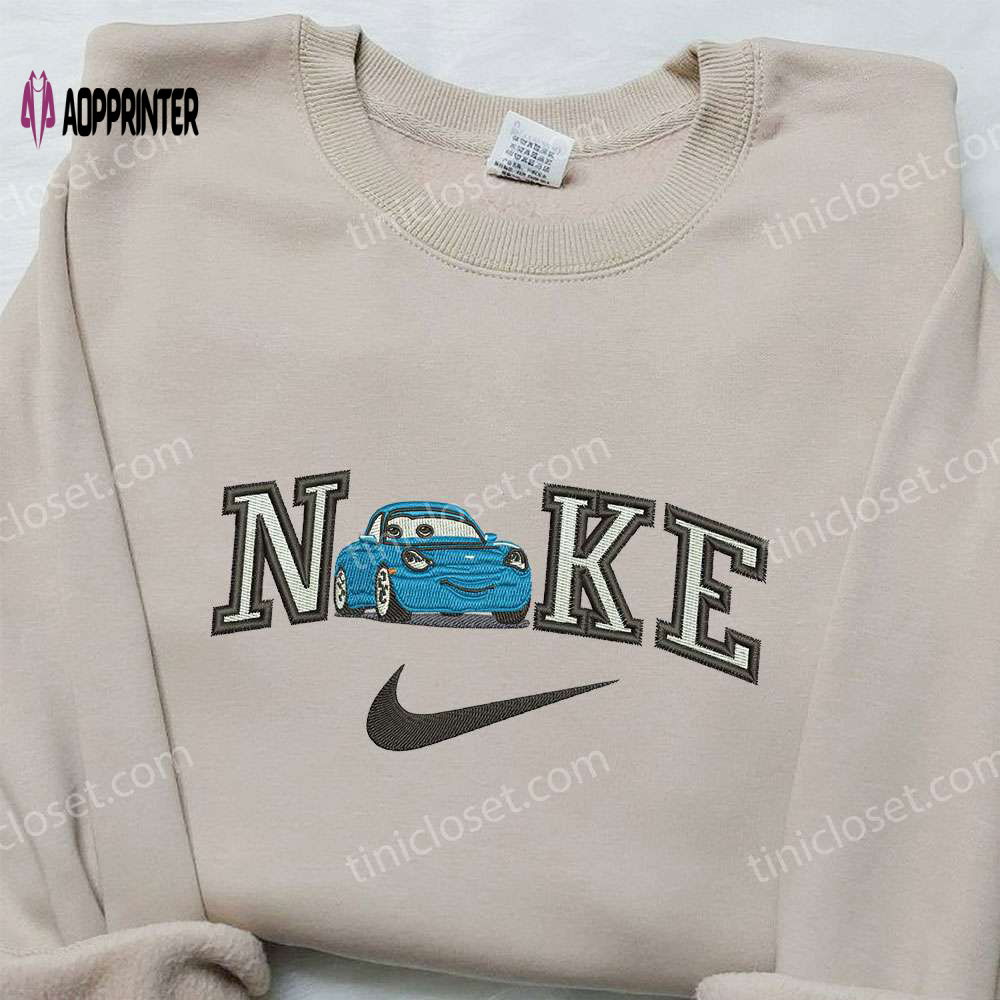 Sally Carrera x Nike Embroidered Sweatshirt: Cars Inspired Shirt Sally Carrera x Nike Embroidered Sweatshirt: Cars Inspired Shirt