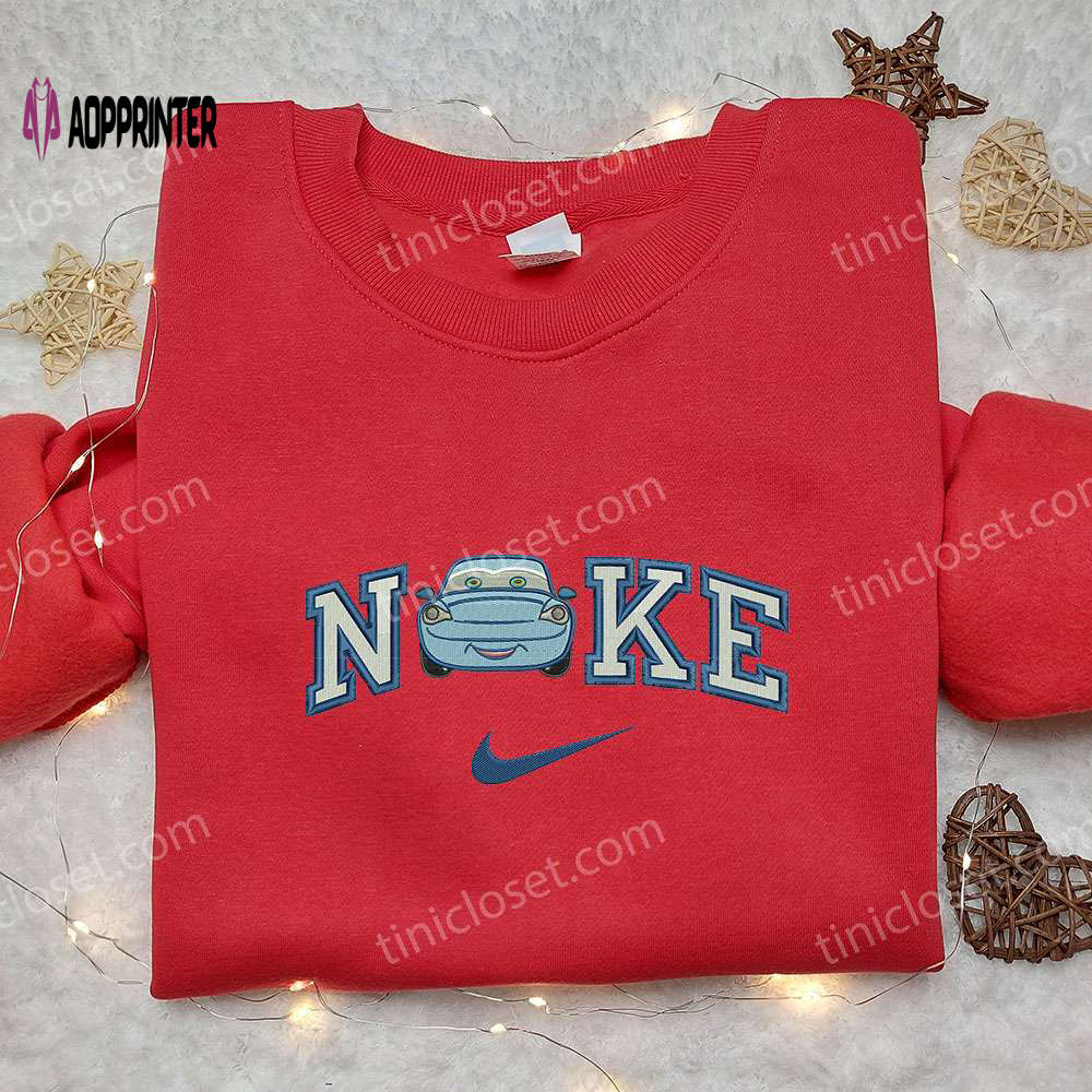 Sally Carrera x Nike Embroidered Sweatshirt – Cars Walt Disney Inspired Shirt Sally Carrera x Nike Embroidered Sweatshirt – Cars Walt Disney Inspired Shirt