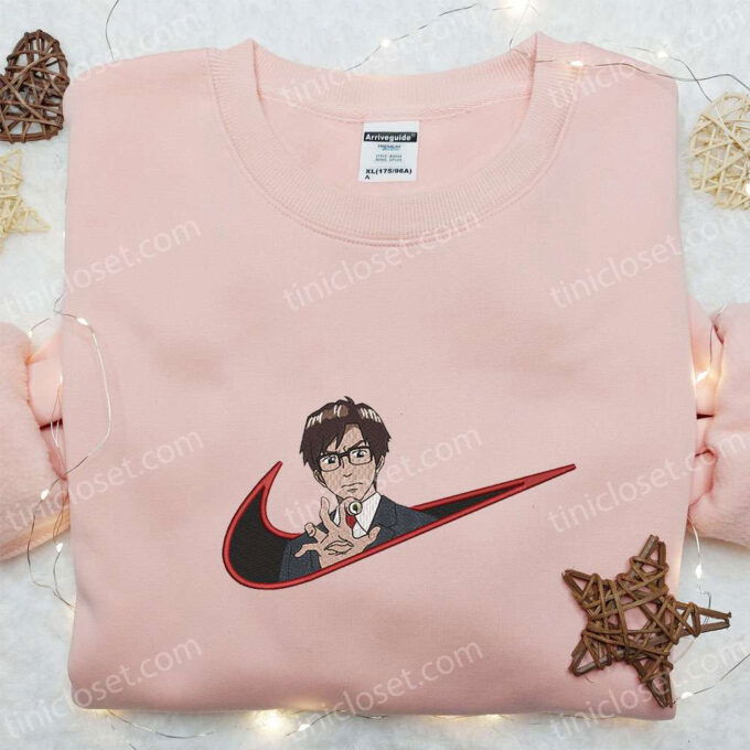 Shinichi Izumi x Nike Swoosh Anime Embroidered Hoodie & Shirts: Kiseijuu & Nike Inspired Apparel