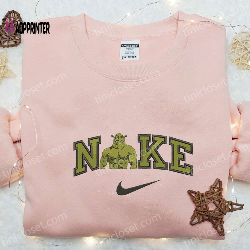 Shrek x Nike & Disney Characters Embroidered Sweatshirt – Custom Hoodie Shrek x Nike & Disney Characters Embroidered Sweatshirt – Custom Hoodie