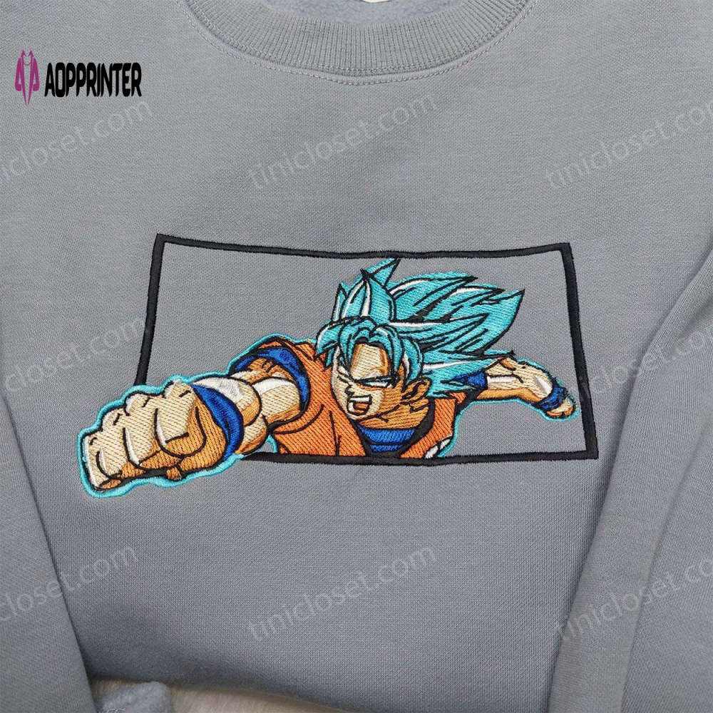 Dragon Ball Goku Vegeta Super Saiyan Blue Embroidered Shirt Sweatshirt & Hoodie: Anime-Inspired Must-Haves Dragon Ball Goku Vegeta Super Saiyan Blue Embroidered Shirt Sweatshirt & Hoodie: Anime-Inspired Must-Haves