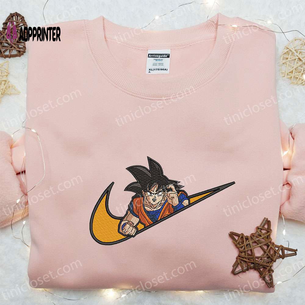 Swoosh x Goku Anime Hoodie: Best Family Gift & Custom Nike T-shirt Swoosh x Goku Anime Hoodie: Best Family Gift & Custom Nike T-shirt