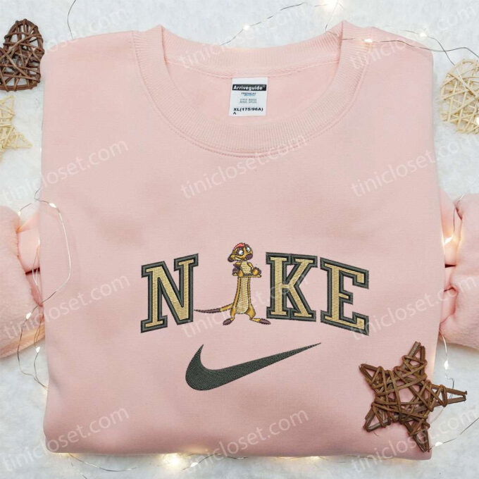 Timon x Nike Cartoon Embroidered Sweatshirt: Disney Characters Hoodie Perfect Birthday Gift Idea