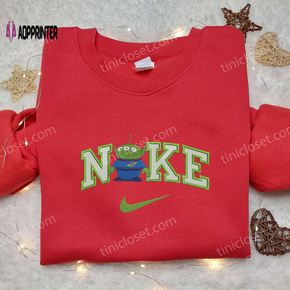 Disneyland Toy Story Alien x Nike Embroidered Shirt & Hoodie – Nike Inspired Family Shirts Disneyland Toy Story Alien x Nike Embroidered Shirt & Hoodie – Nike Inspired Family Shirts