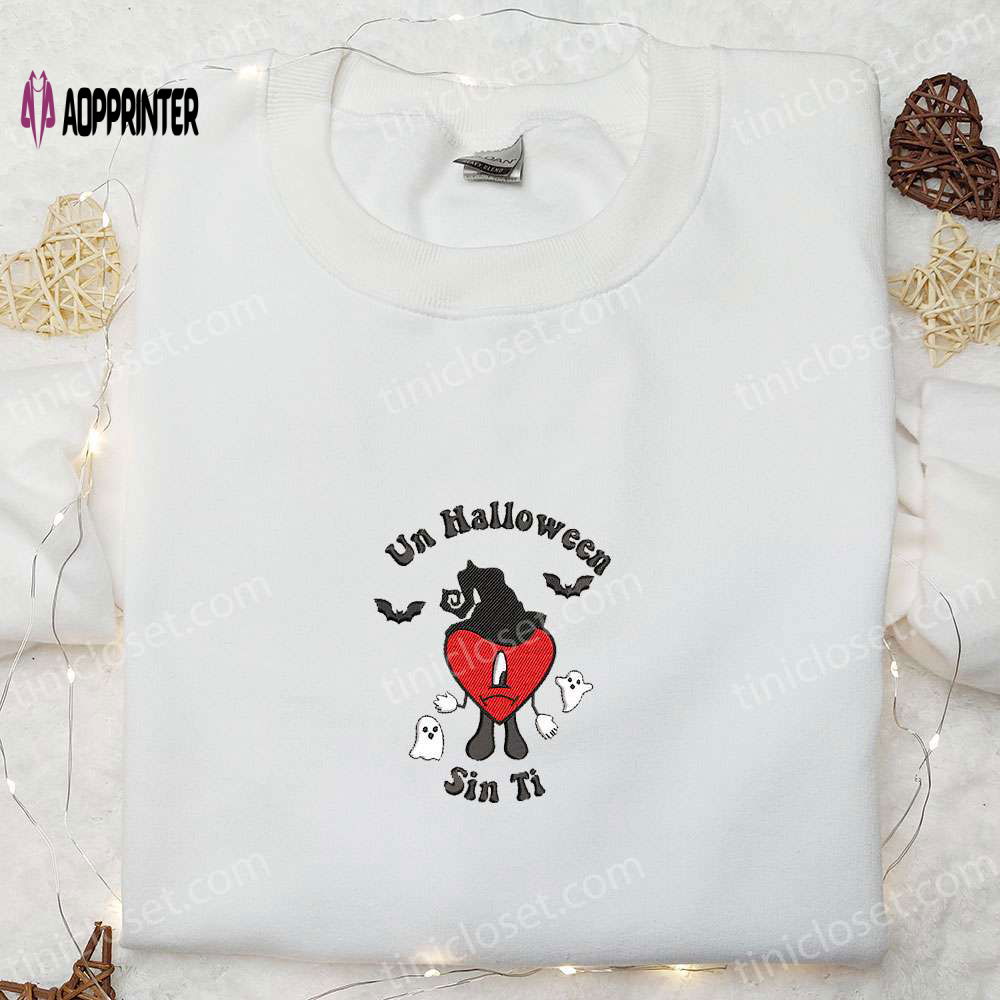 Un Halloween Sin Ti Bad Bunny Sweatshirt – Embroidered Hoodie for Best Family Gifts Un Halloween Sin Ti Bad Bunny Sweatshirt – Embroidered Hoodie for Best Family Gifts