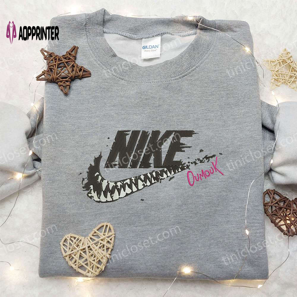 Venom Oumuk x Nike Embroidered Hoodie & Movie Characters Shirt Nike Inspired Embroidery Venom Oumuk x Nike Embroidered Hoodie & Movie Characters Shirt Nike Inspired Embroidery